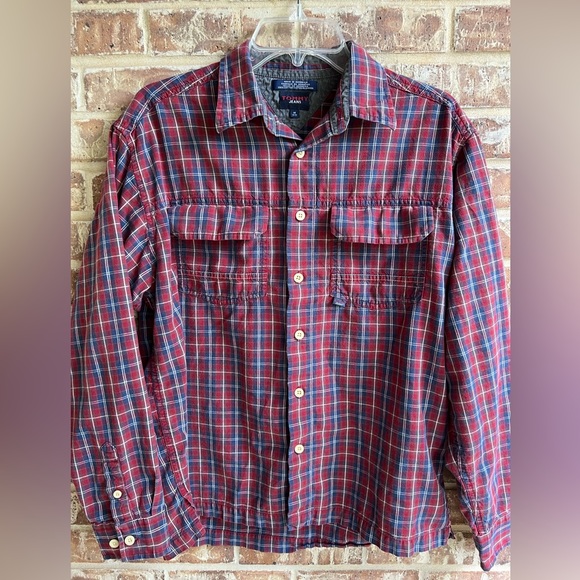 Y2K Vintage Tommy Jeans plaid button up shirt - Picture 1 of 4